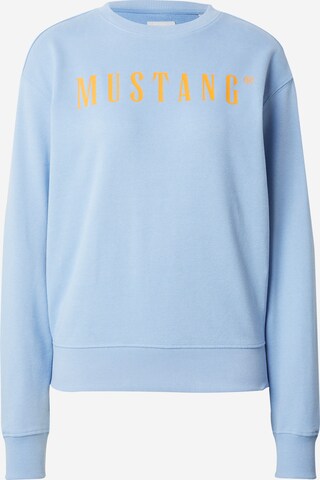 MUSTANG Sweatshirt 'Aberdeen' in Blauw: voorkant