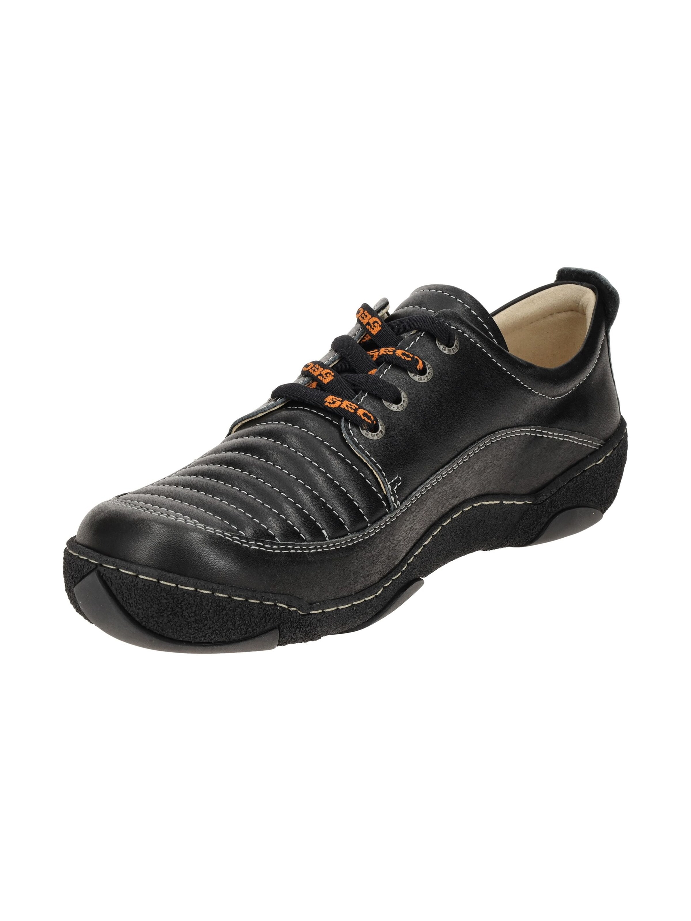 EJECT Lace-Up Shoes in Black: front