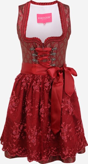 Krüger Madl Dirndl in rot / dunkelrot, Produktansicht