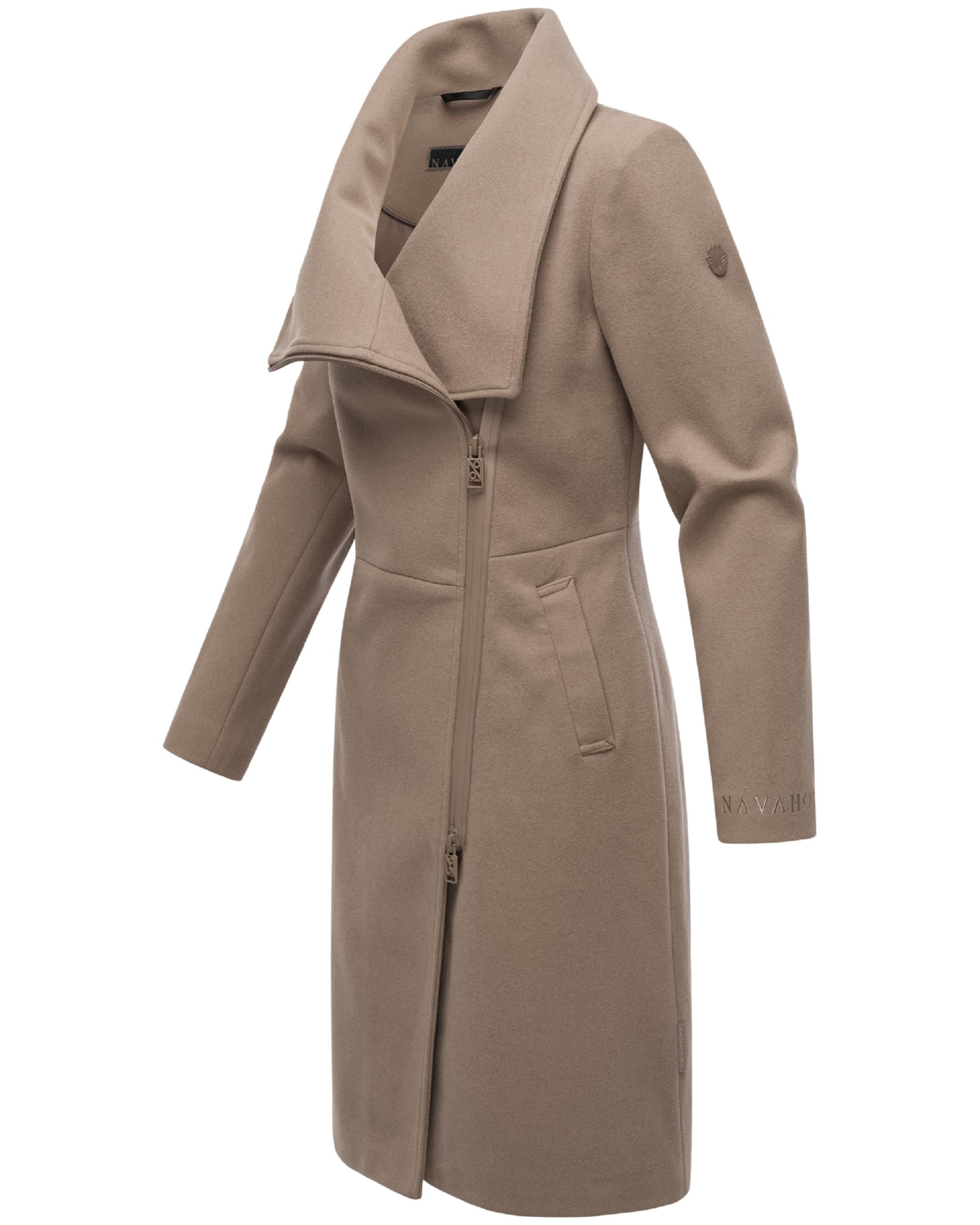 NAVAHOO Демисезонное пальто 'Samtrose' в Серый