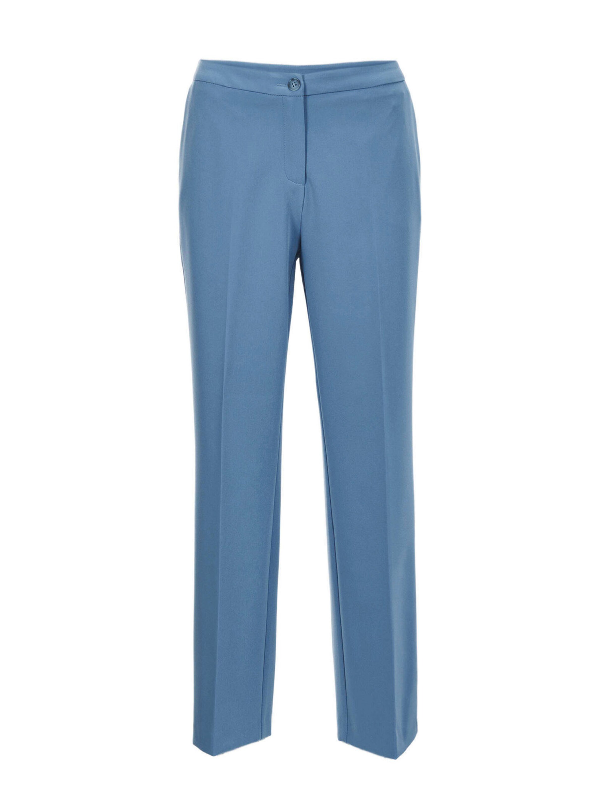 Goldner Loose fit Trousers with creases in Blue: front