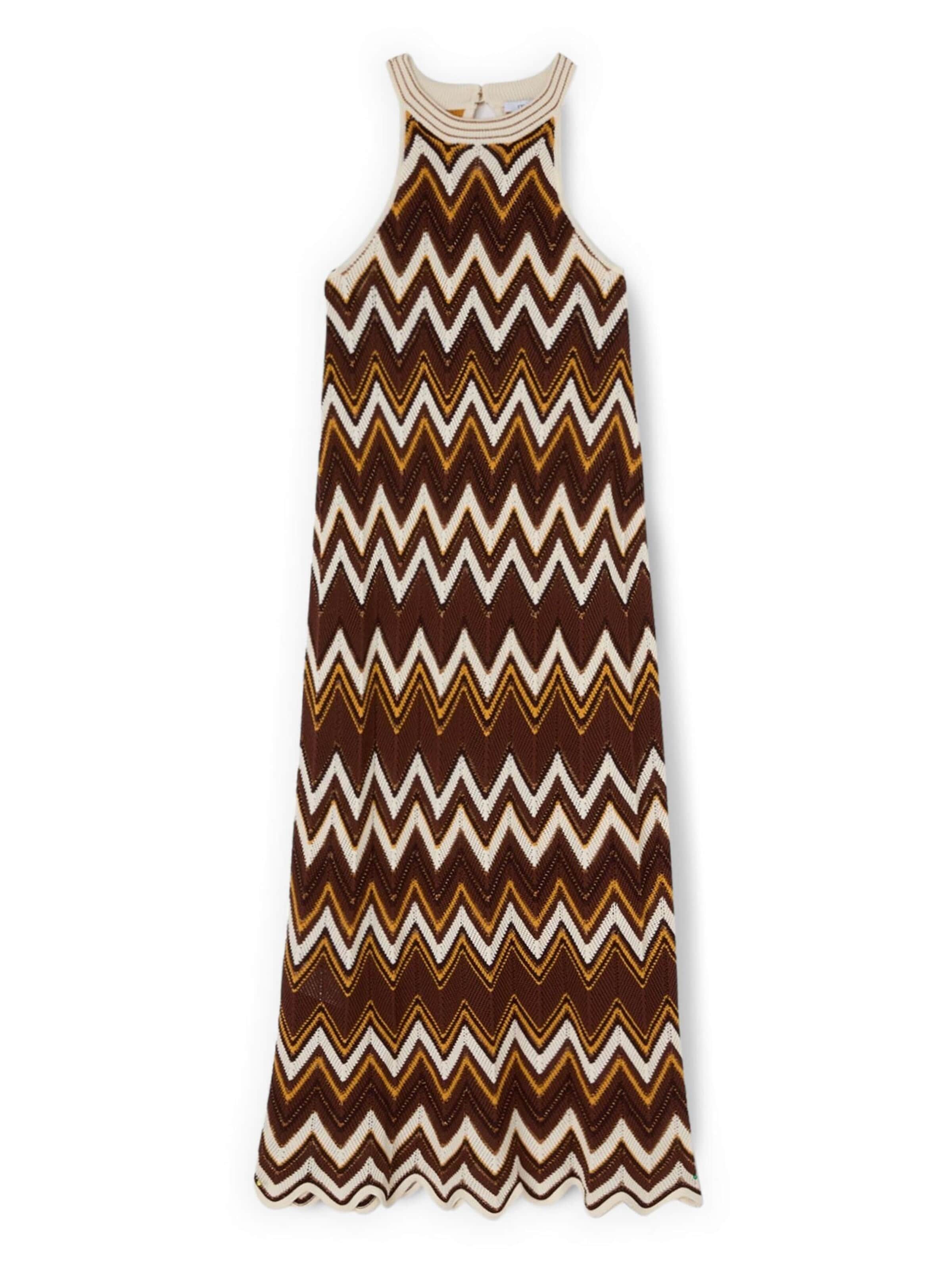 MOTIVI Dress in Brown: front