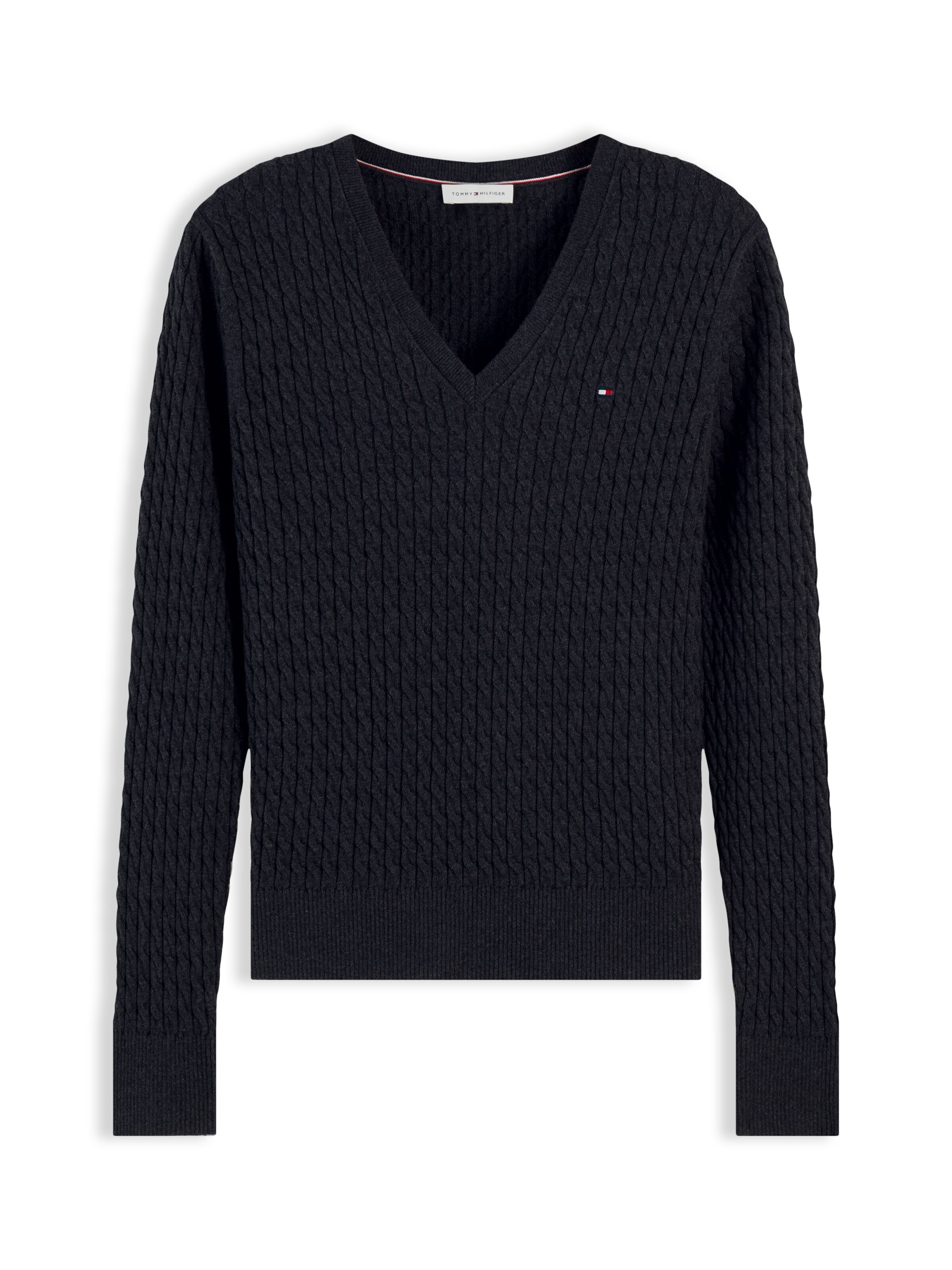 Pulover de la TOMMY HILFIGER pe gri: față