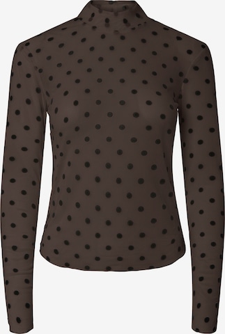 PIECES Shirt 'JESHI ' in Brown: front
