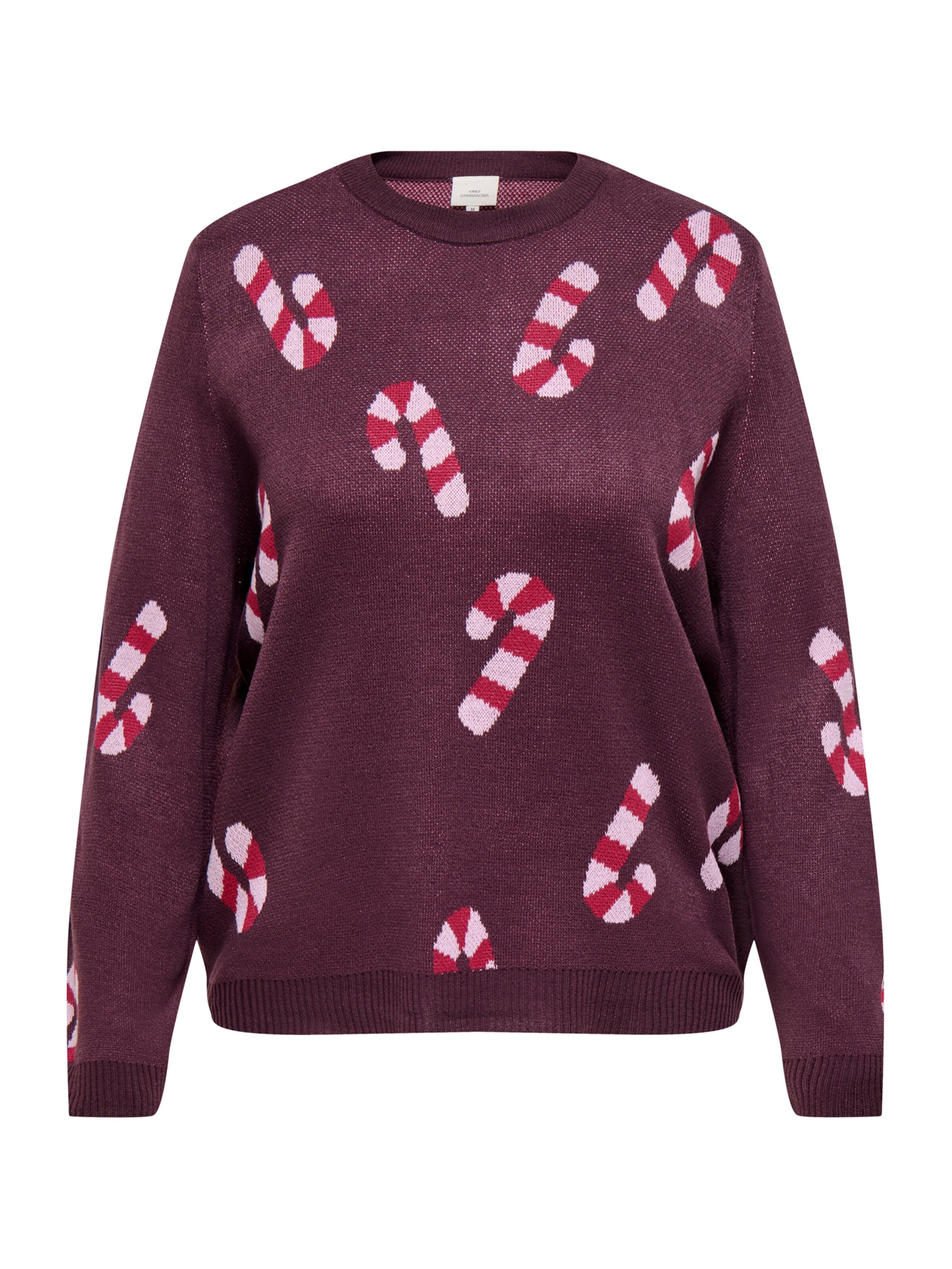 ONLY Carmakoma Sweater 'CARXMAS JOLLIE' in Red: front
