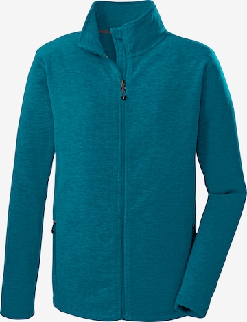 KILLTEC Athletic Fleece Jacket in Blue: front