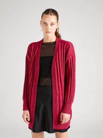 VILA Knit cardigan 'TYCIA' in Red: front