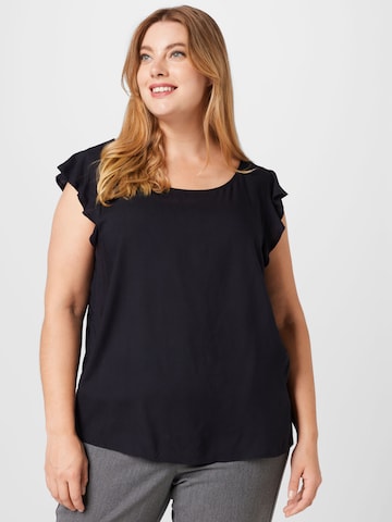 ABOUT YOU Curvy Blouse in Black: front