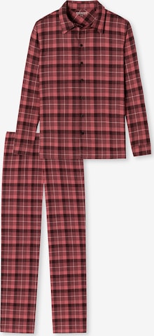 SCHIESSER Pyjama in Rood: voorkant