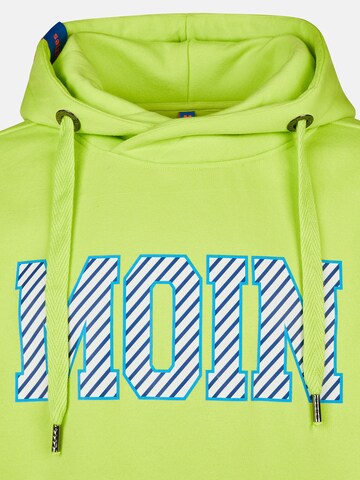 salzhaut Sweatshirt 'Heff - Moin' in Green: front