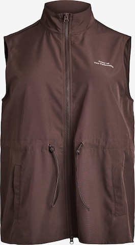 Active by ZizziSportski prsluk 'Aclara' - smeđa boja: prednji dio