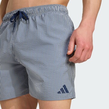ADIDAS SPORTSWEAR Sports swimming trunks 'Seersucker' in Blue