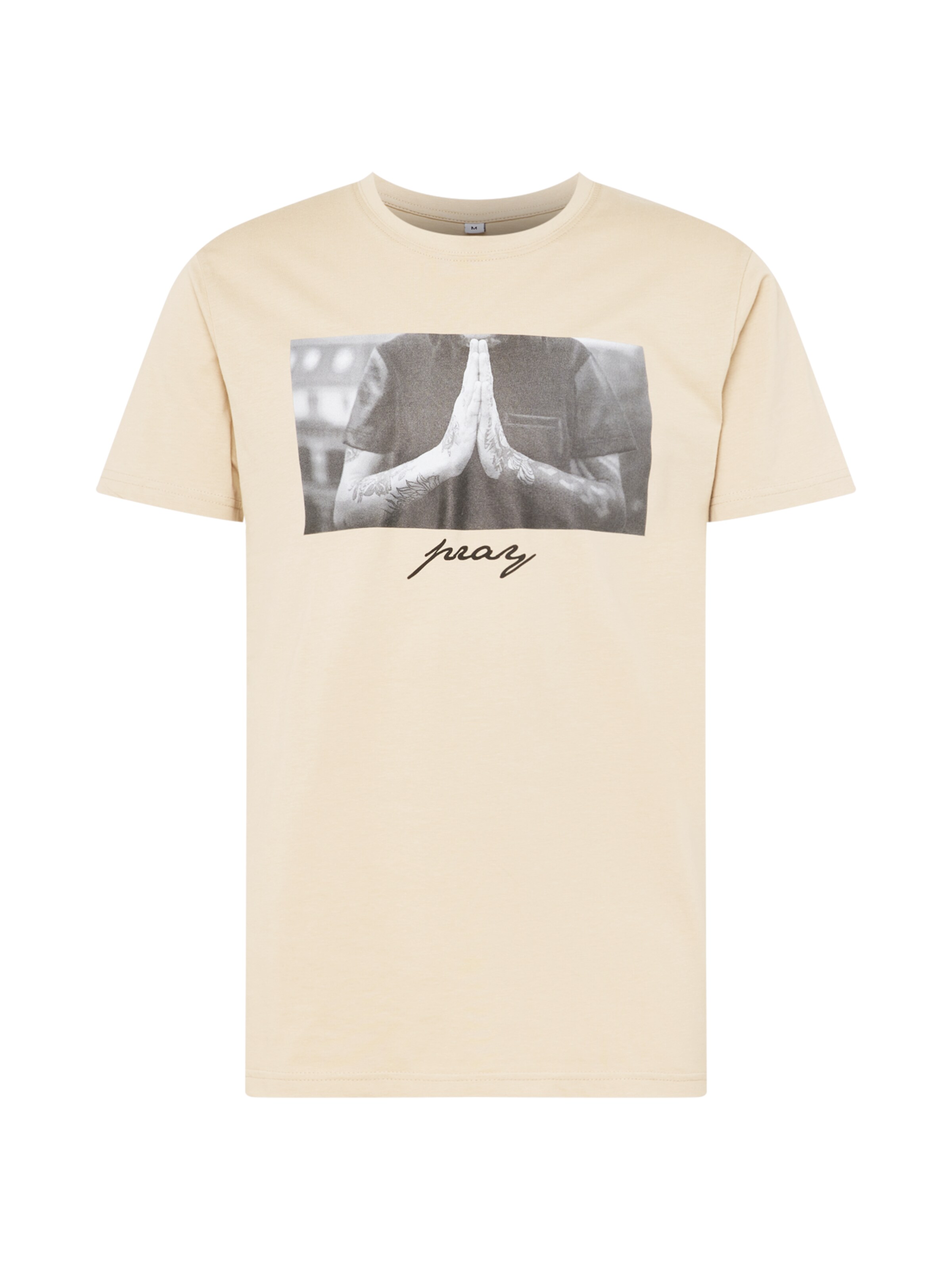 Mister Tee T-Shirt 'Pray' in Beige: Vorderseite