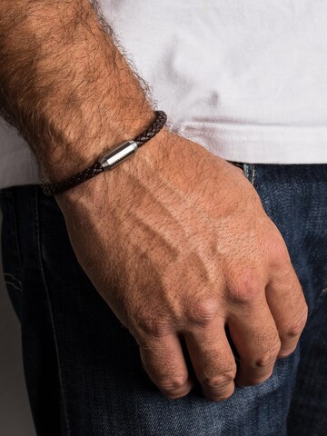 Akitsune Bracelet 'Silvus' in Brown: front