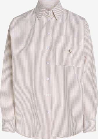 Camicia da donna di Calvin Klein Jeans in bianco: frontale