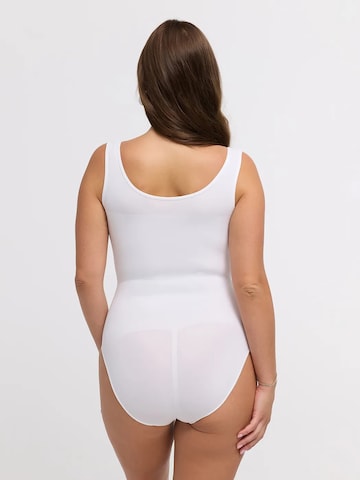 Body modellante 'Tank Sculpting Bodysuit with Slip' di cfab in bianco