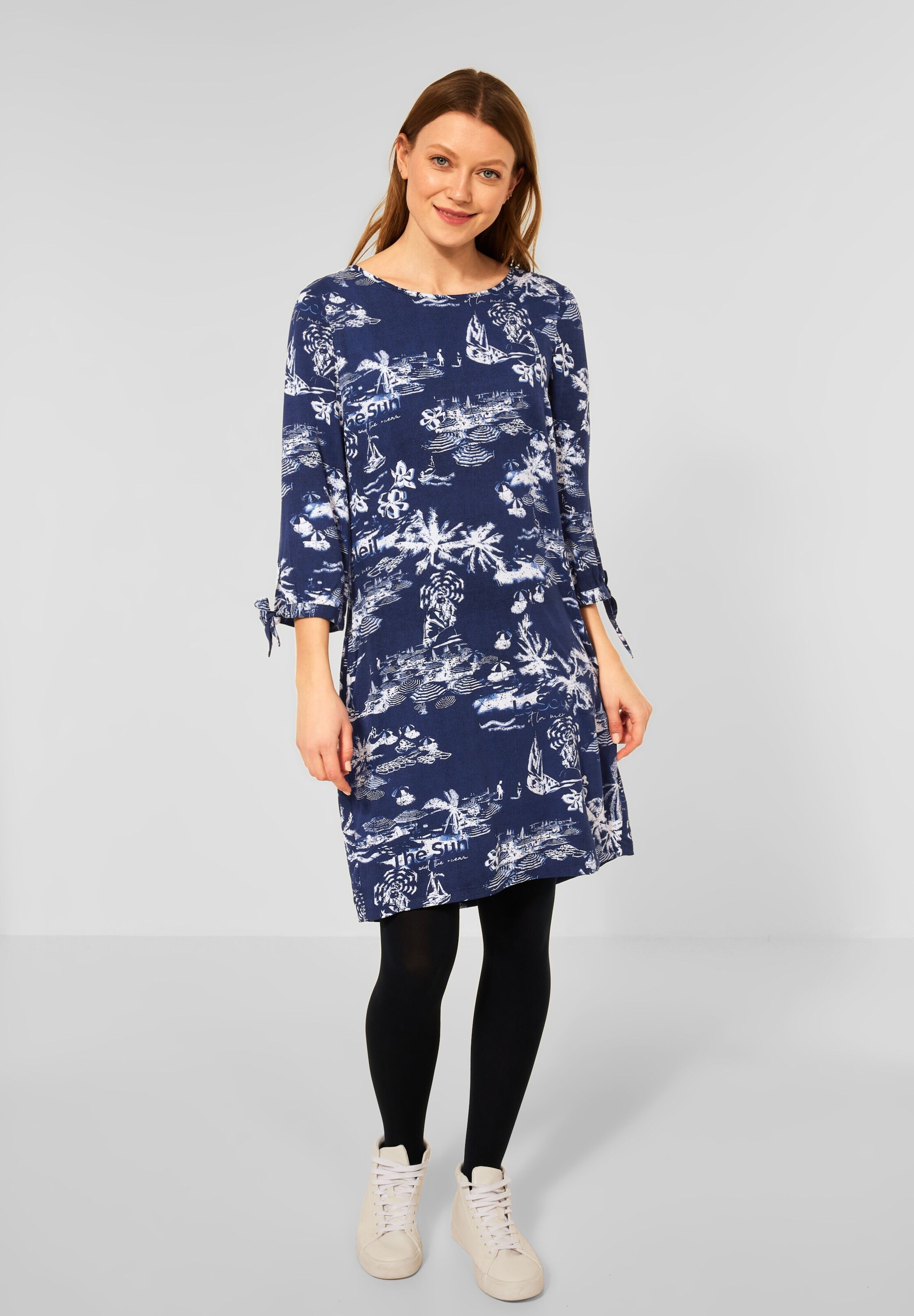 Frauen Große Größen CECIL Kleid in Blau - VA18151 Frauen Große Größen CECIL Kleid in Blau - VA18151