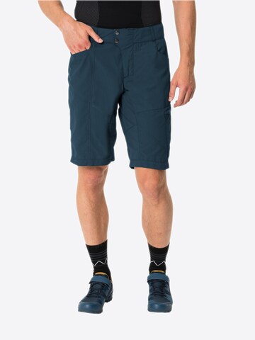 VAUDE Regular Workout Pants 'Tamaro II' in Blue: front