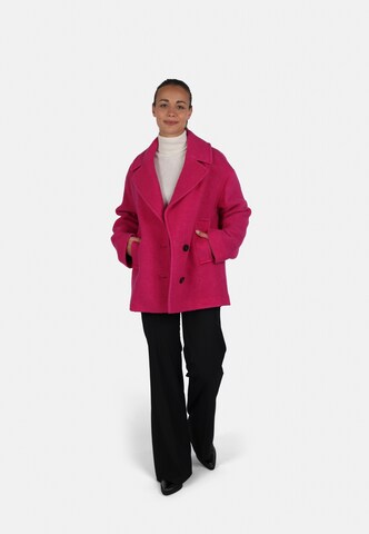 Fuchs Schmitt Between-Seasons Coat in Pink: front