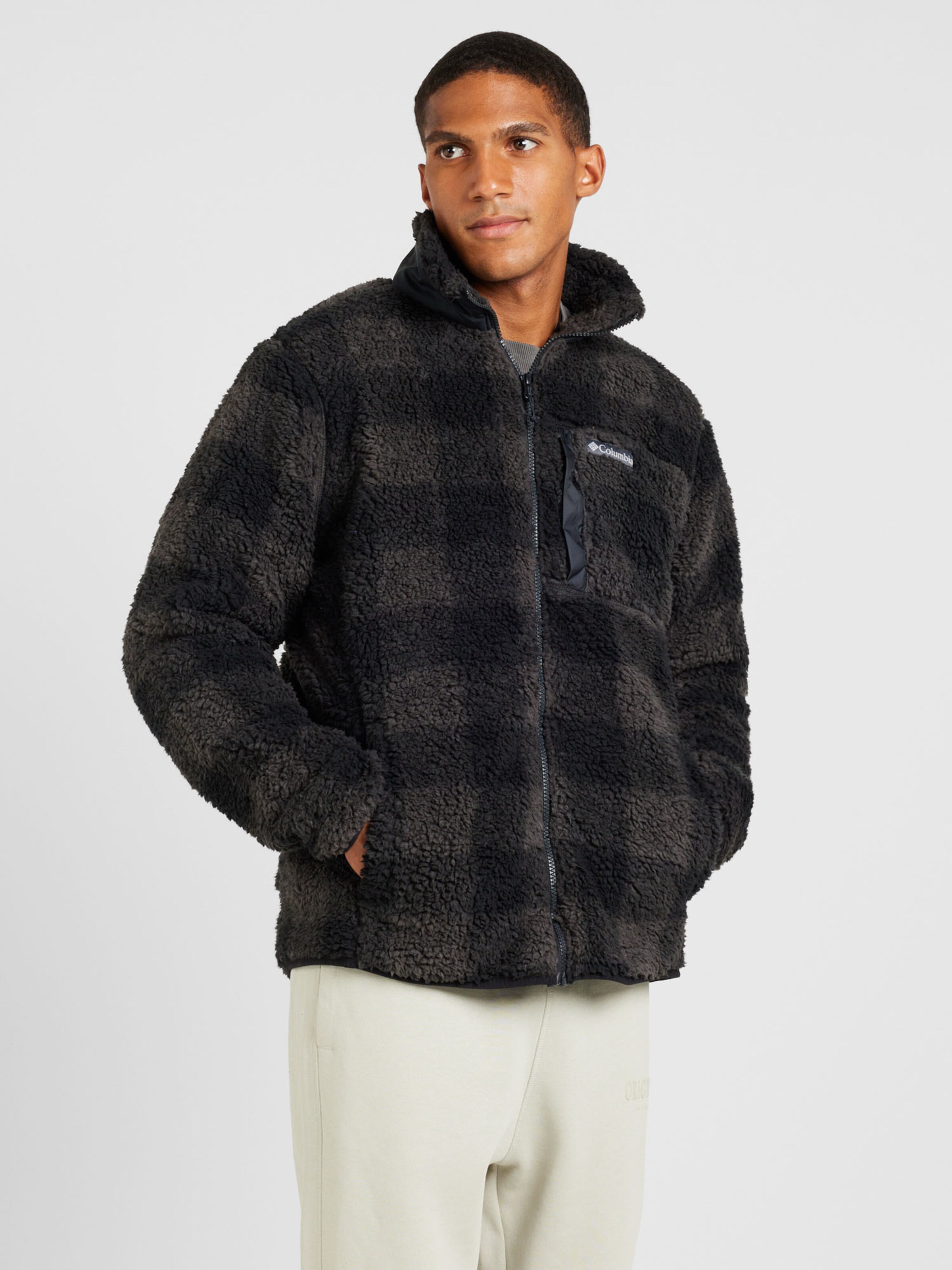 COLUMBIA Athletic fleece jacket Winter Pass in Black ABOUT YOU