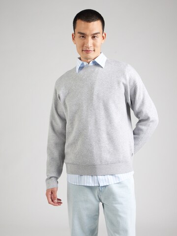 JACK & JONES Пуловер 'JPRBLABRADFORT' в сиво: отпред
