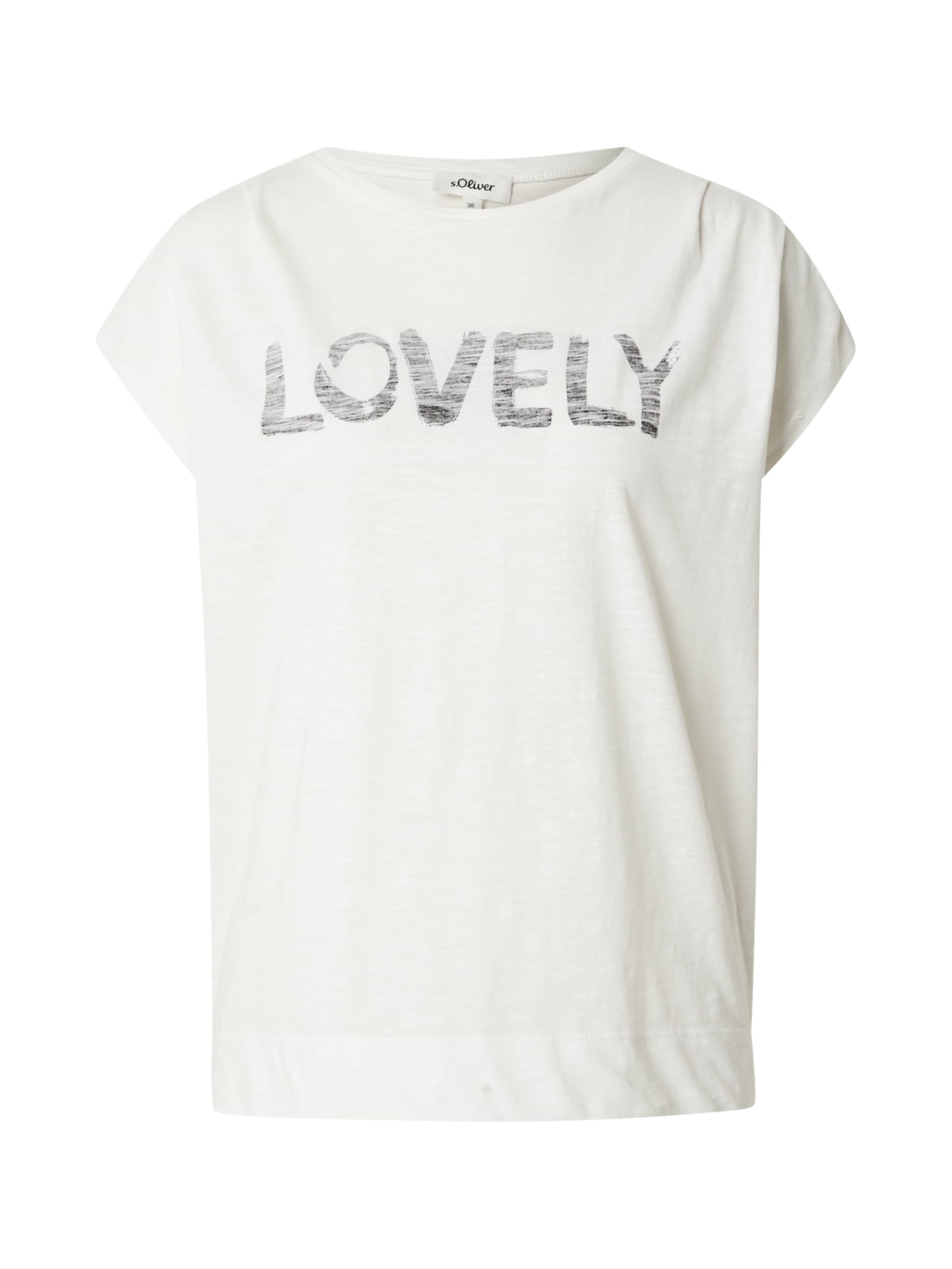 s.Oliver Shirt in Beige: voorkant