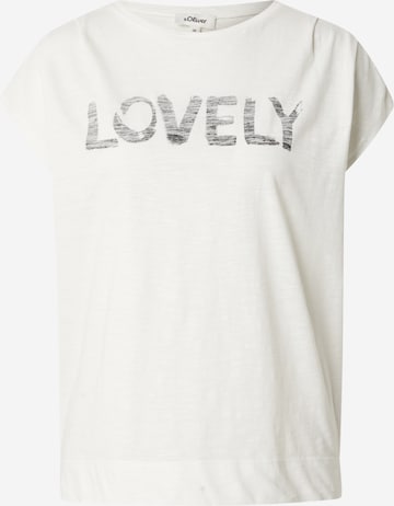 T-shirt s.Oliver en beige : devant