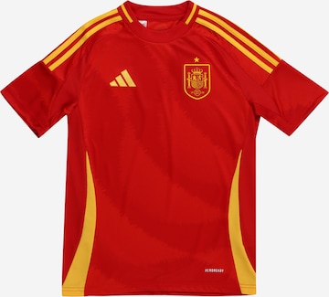 Tricou funcțional 'Spain 24' de la ADIDAS PERFORMANCE pe roșu: față