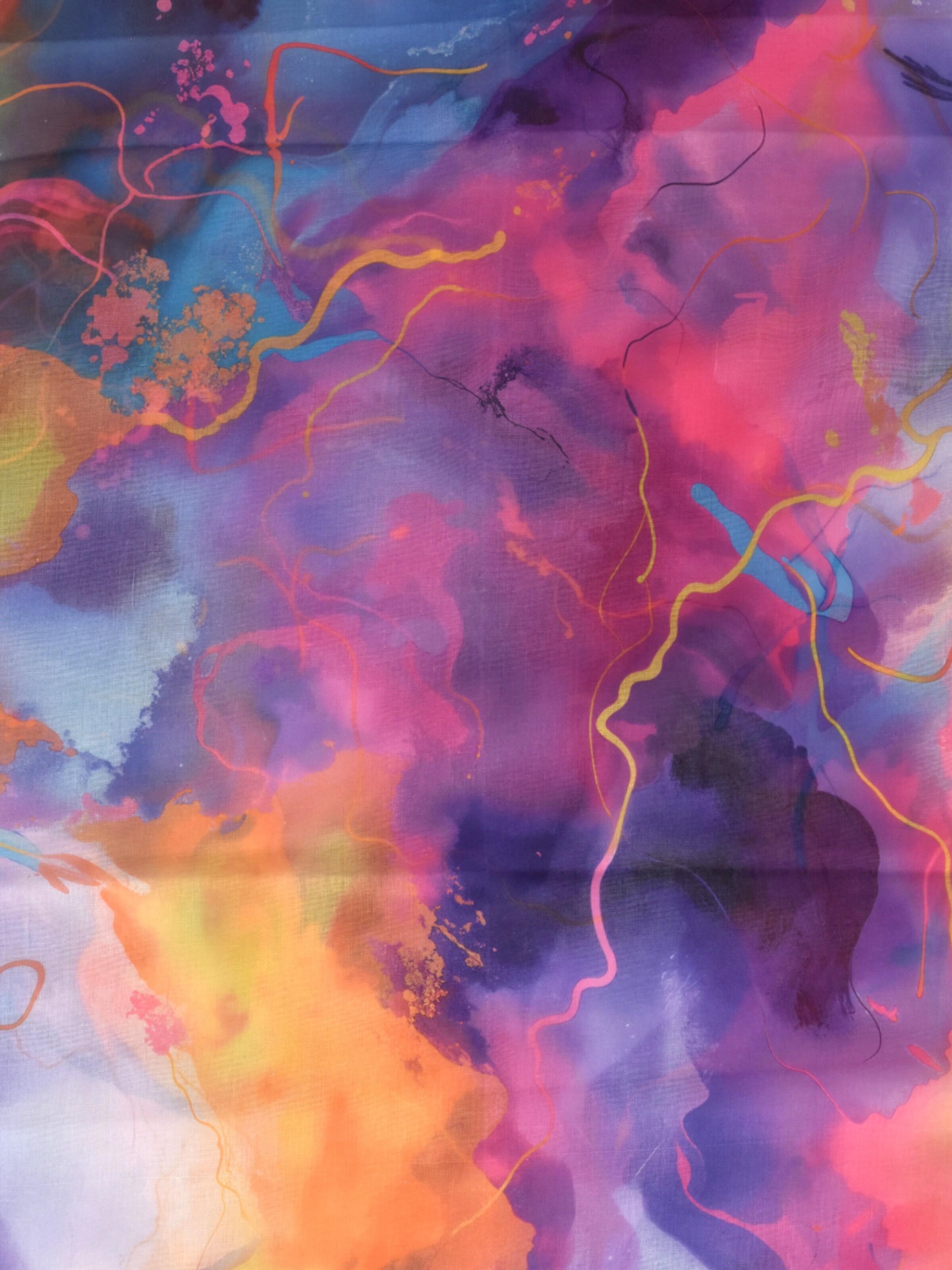 styleBREAKER Schlauchschal 'Loop Schal mit Aquarell Glow Muster'‌‌‌‌‌‌‌‌‌ in Lila