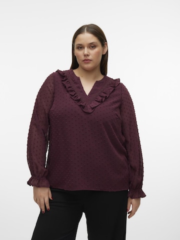 Vero Moda Curve Blouse in Red: front