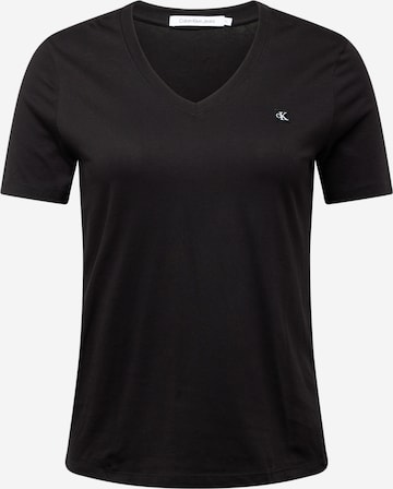 Calvin Klein Jeans Curve Koszulka w kolorze czarny: przód