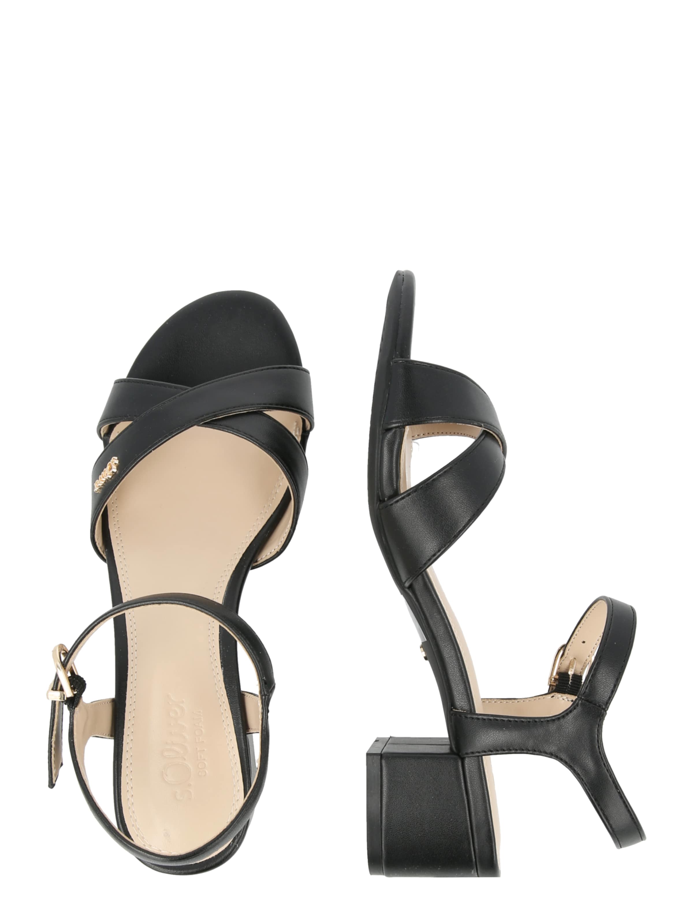 s.Oliver Pántos szandál - fekete