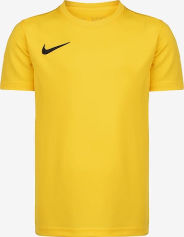 T-Shirt fonctionnel NIKE en jaune : devant