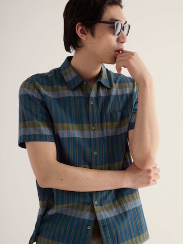 Comfort fit Camicia 'Ropecraft' di Seasalt Cornwall in blu
