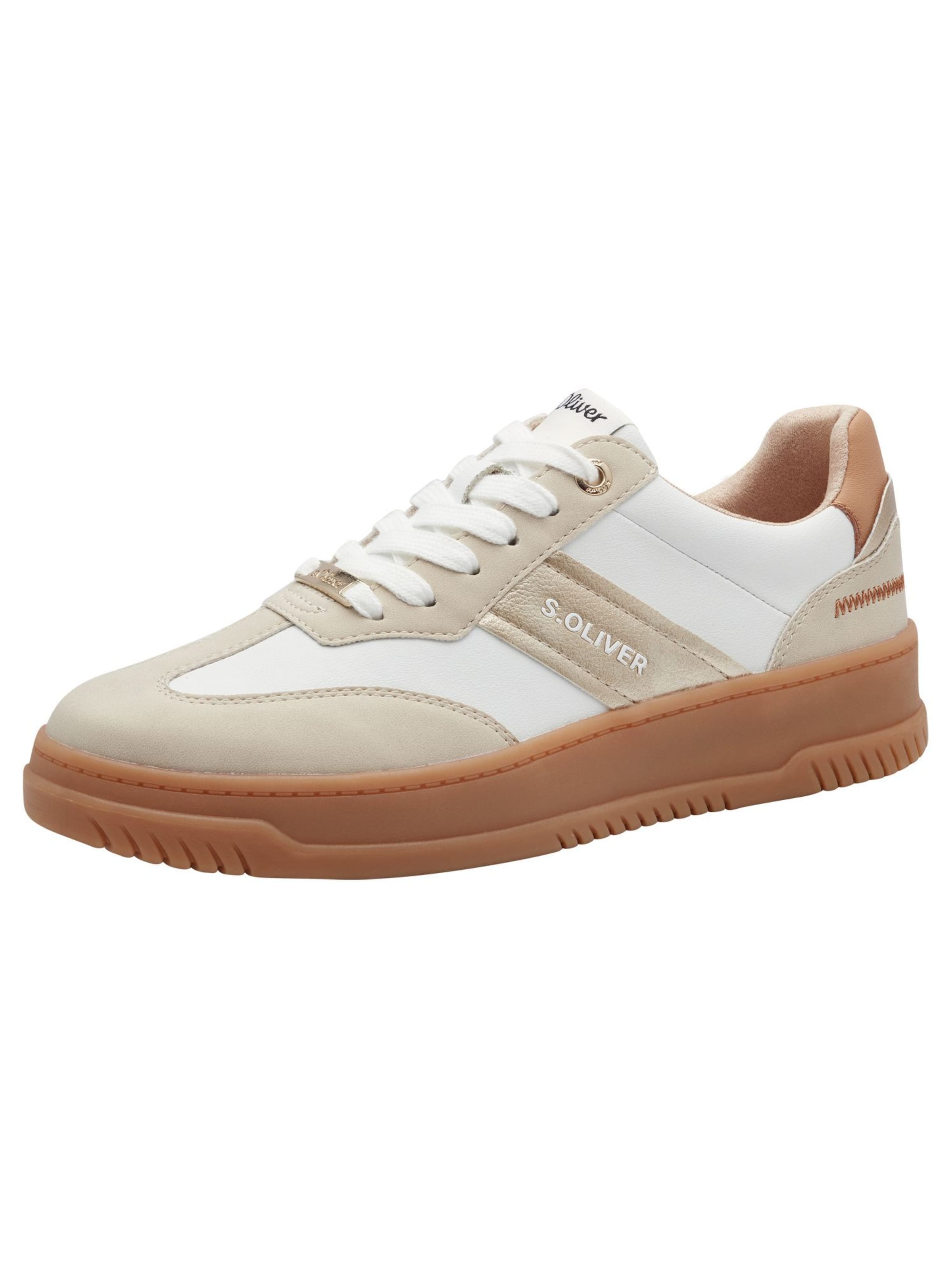 s.Oliver Sneaker in Beige: Vorderseite