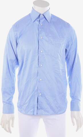 Navyboot Button Up Shirt in S in Blue: front