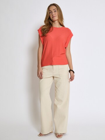 T-shirt 'Averly' Peppercorn en orange