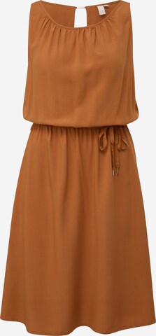 Robe d’été QS en marron : devant