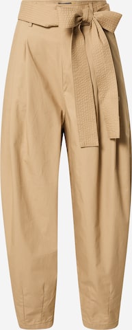Polo Ralph Lauren Bukser med lægfolder i beige: forside