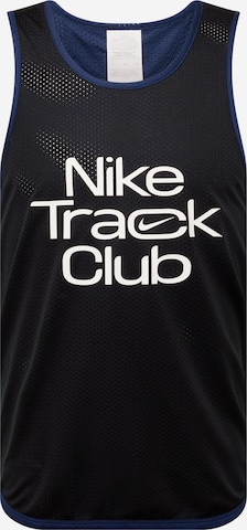 NIKE - Camiseta funcional 'TRACK CLUB' en negro: frente