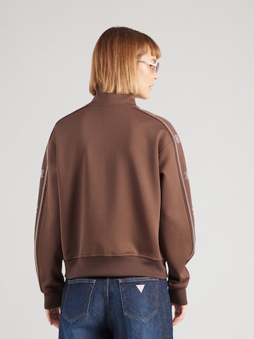 GUESS Bluza rozpinana 'OCTAVIA' w kolorze brązowy