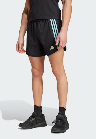 ADIDAS PERFORMANCEregular Sportske hlače 'Own The Run' - crna boja: prednji dio
