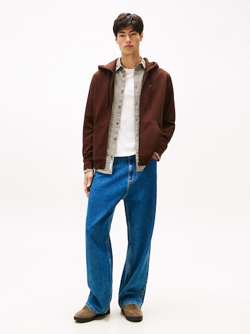 Tommy Jeans Sweat jacket in Brown
