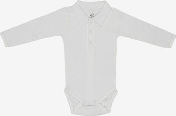 Bruuns Bazaar Kids - Pijama entero/body 'Liam Elias' en blanco: frente