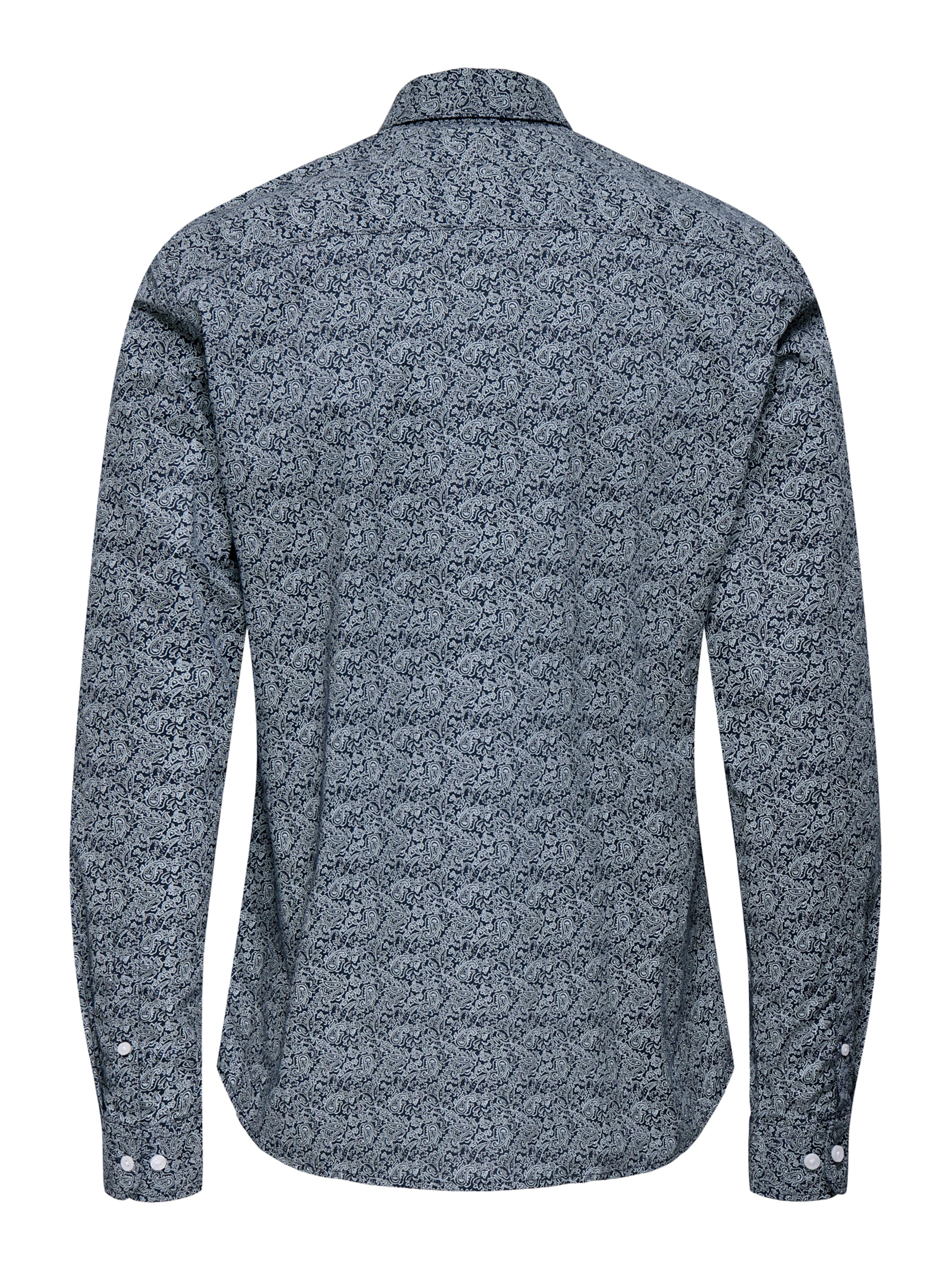 Slim fit Camicia 'ONSSANE' di Only & Sons in blu