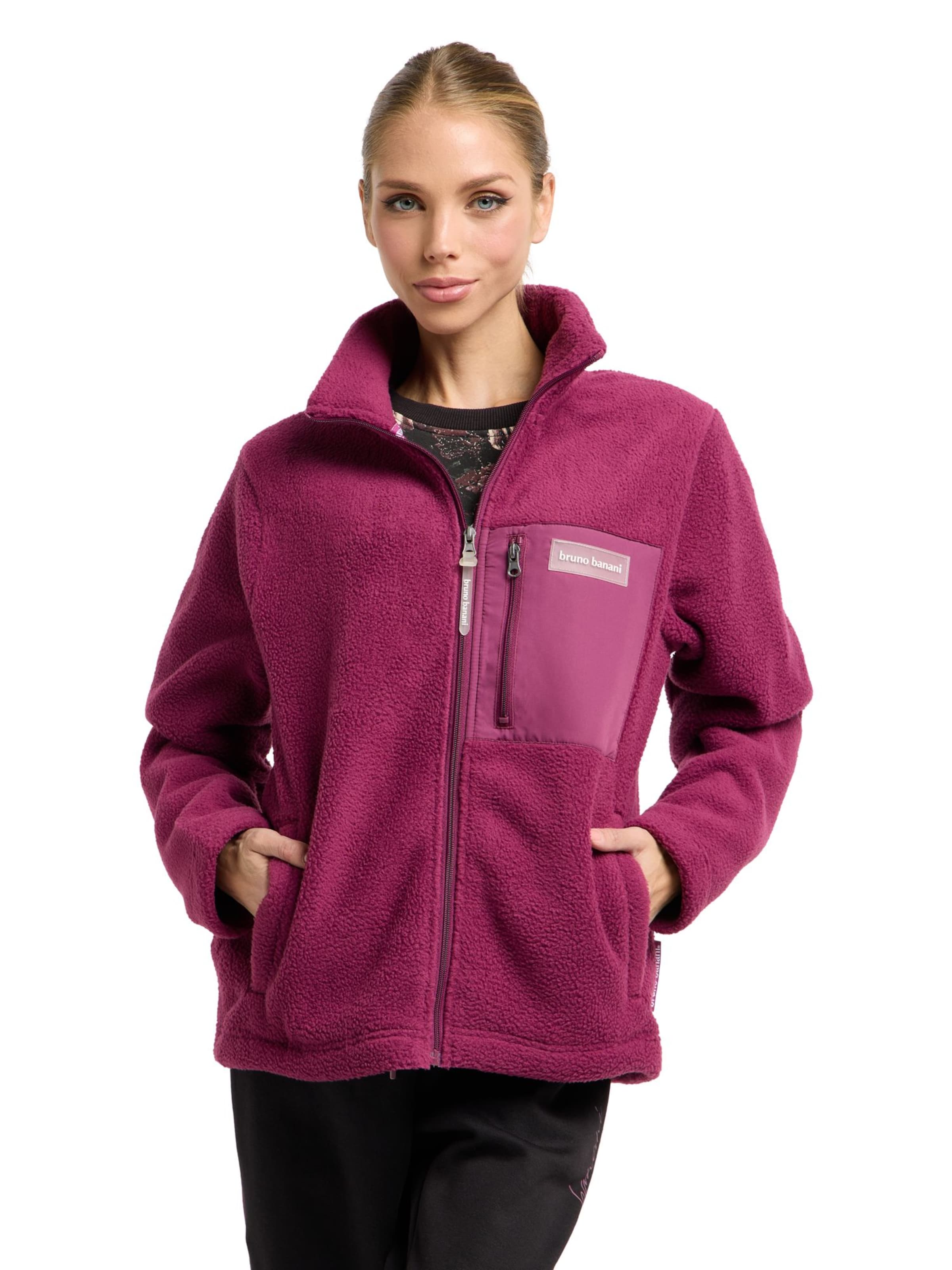 Veste en polaire 'Franklin' Bruno Banani en violet : devant