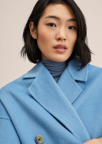 MANGO Between-Seasons Coat 'Picarol' in Blue