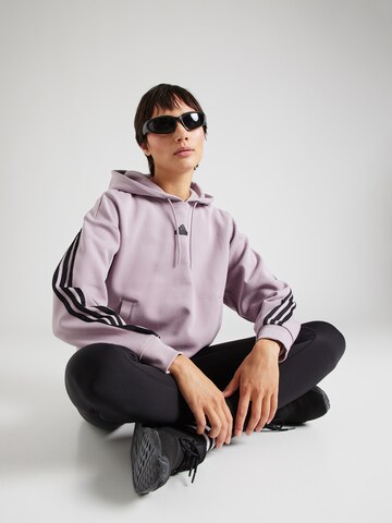 ADIDAS SPORTSWEAR Sport sweatshirt 'Future Icons Three Stripes' i lila