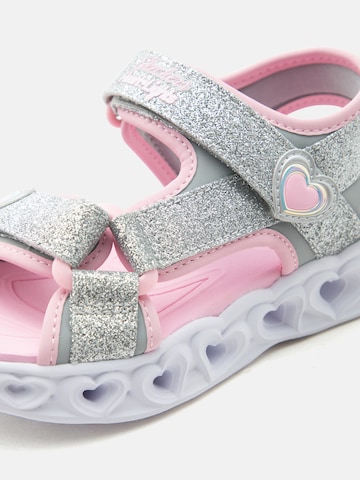 SKECHERS Sandały 'HEART LIGHTS' w kolorze srebrny