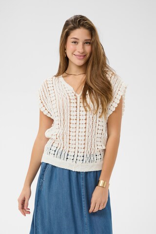 Cream Vest 'CRTilda' in White: front